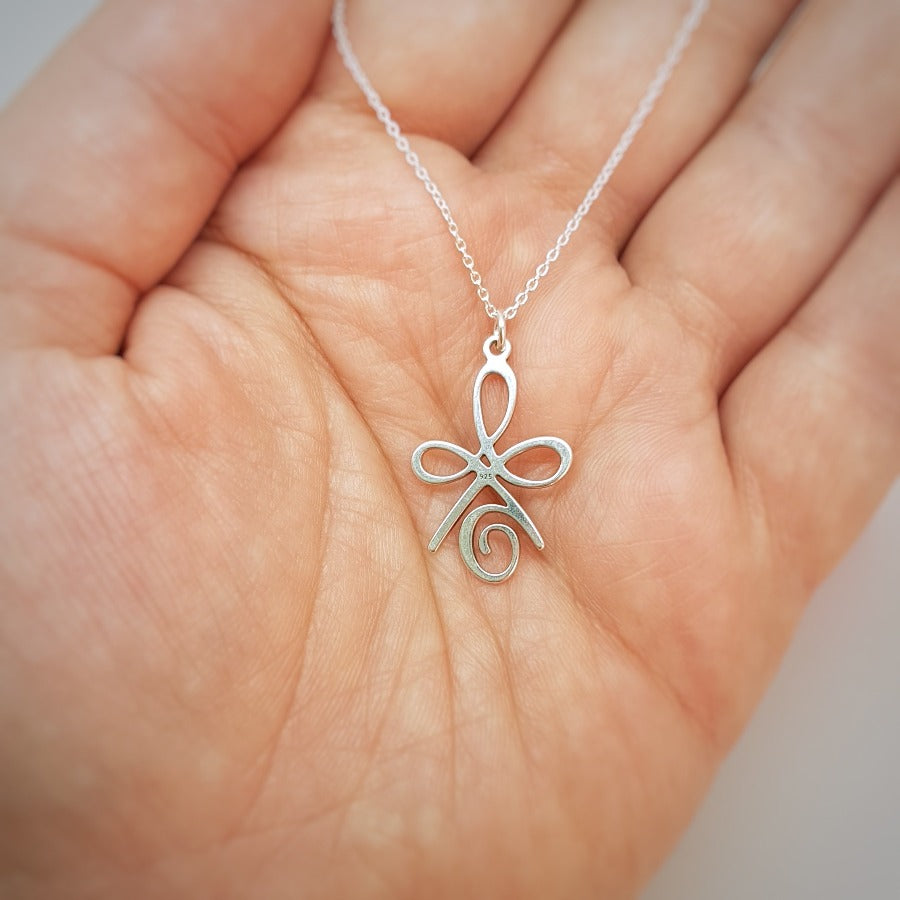 INNER STRENGTH Symbol Necklace, [product type], - Personalised Silver Jewellery Ireland by Magpie Gems