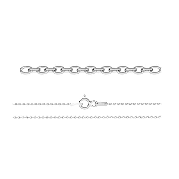 Simple Sterling Silver Curb Chain for Women's Necklaces and Charm Necklaces by Magpie Gems Ireland