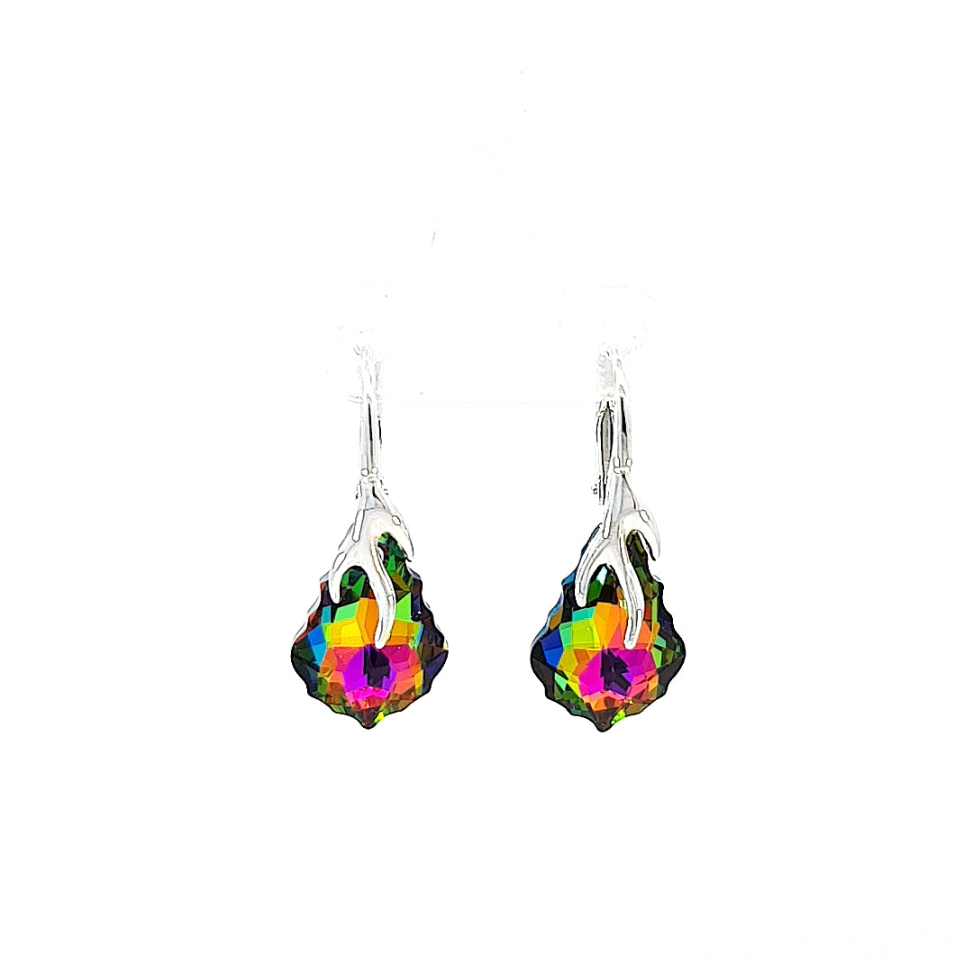 Baroque Crystal Drop Earrings (S)