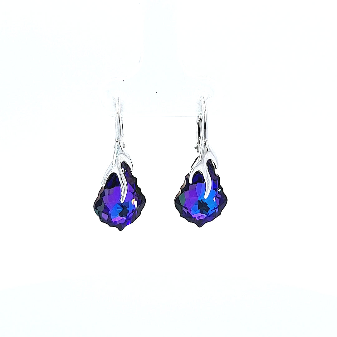 Baroque Crystal Drop Earrings (S)