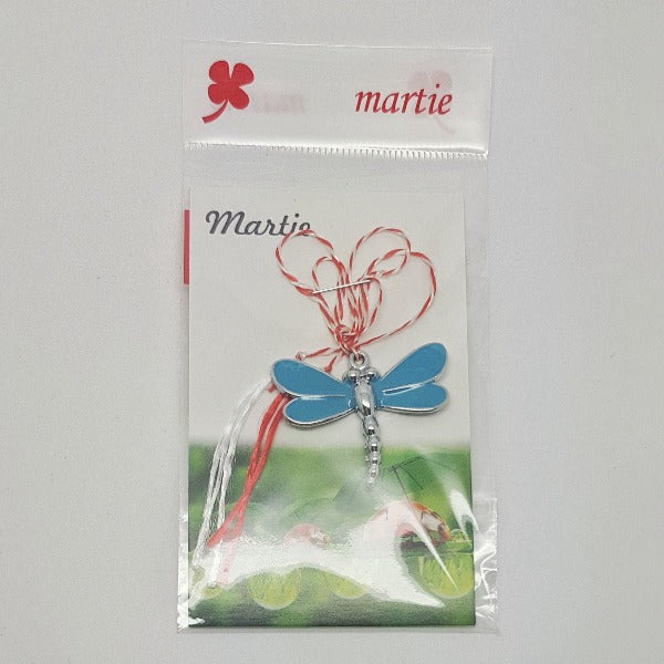 Martisor Dragonflies Lucky Spring Charm - Personalised Sterling Silver Jewellery Ireland. Birthstone necklace. Shop Local Ireland - Ireland