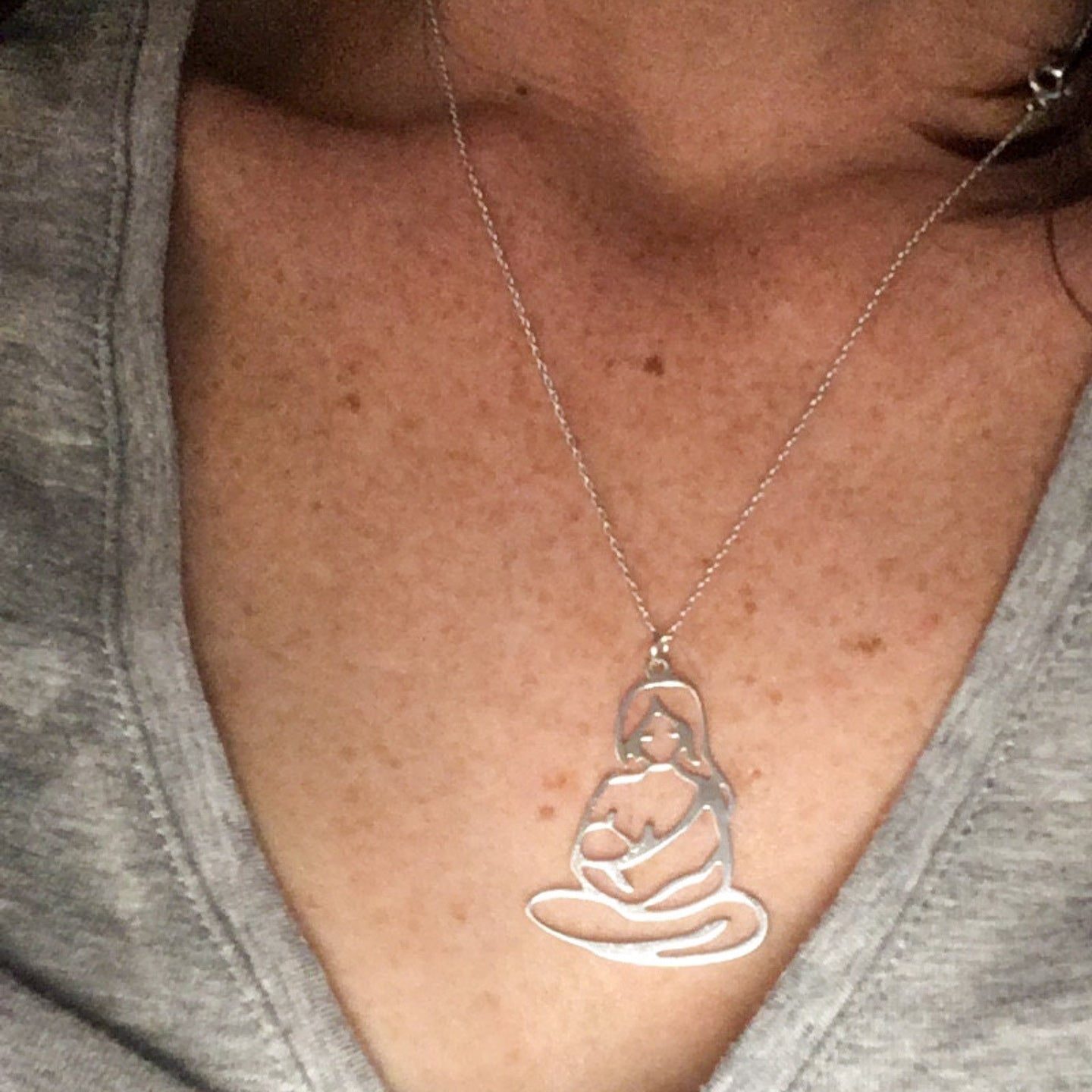 Silver Charming Motherhood Necklace