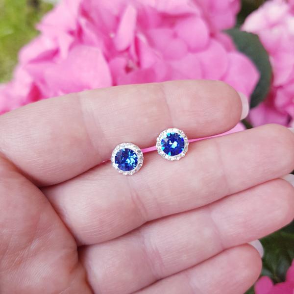 Daisy Hallo Stud Earrings | Victorian Style, [product type], - Personalised Silver Jewellery Ireland by Magpie Gems