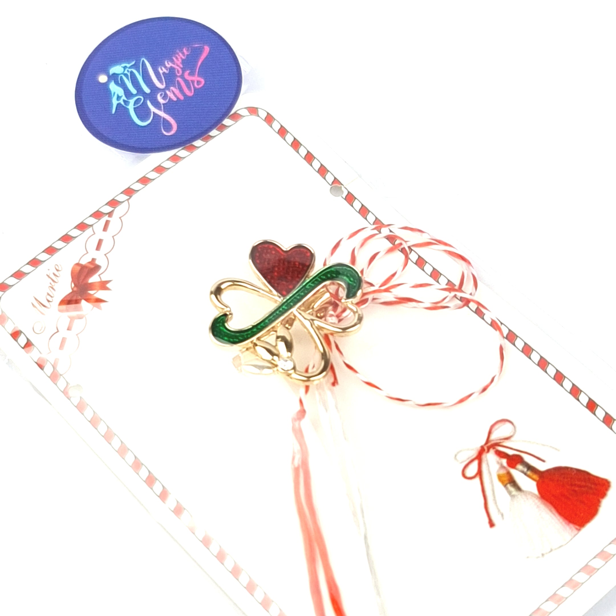 Martisoare LUCKY CLOVER - Martisor Brooch / Brosa