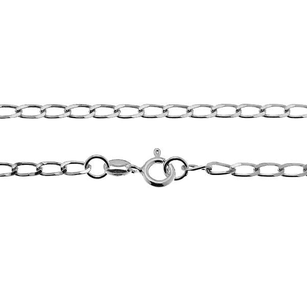 Silver Curb Chain necklace for women or men by Magpie Gems Ireland, crafted from nickel-free sterling silver and comes with a gift box. Perfect to replace an old chain or to combine with your favorite pendant.