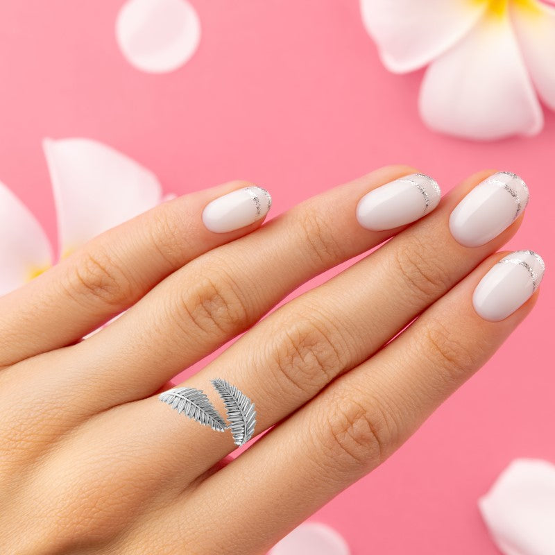 Wrap around sales ring silver