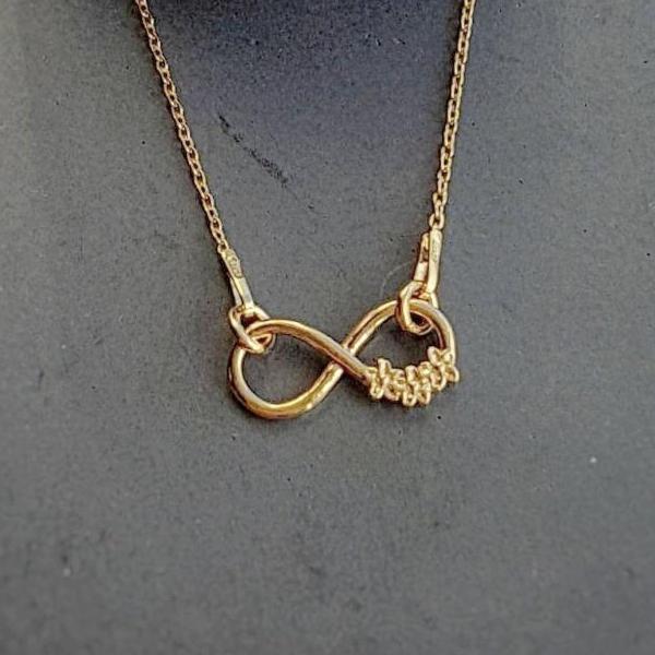 Infinity flowers - Minimal Necklace | Rose Gold Plated, [product type], - Personalised Silver Jewellery Ireland by Magpie Gems