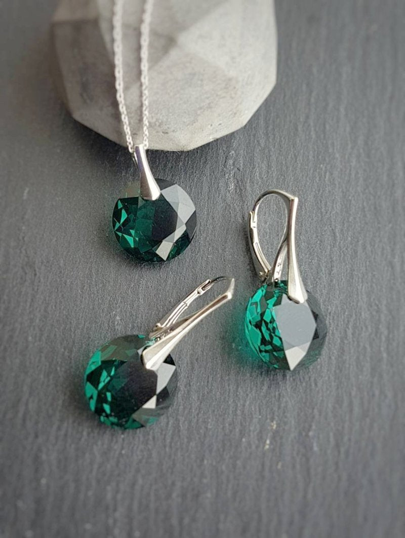 May Taurus Crystal BIRTHSTONE Set | Emerald, [product type], - Personalised Silver Jewellery Ireland by Magpie Gems