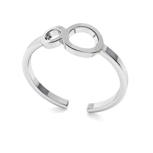 Infinity Open Ring in Nickel-Free Sterling Silver by Magpie Gems.
