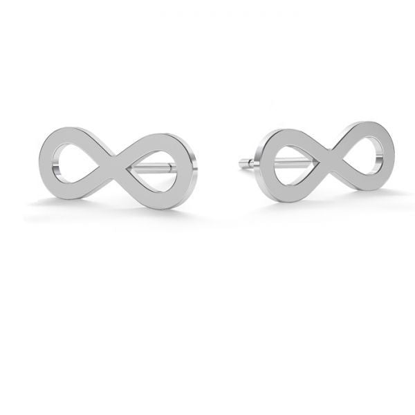 Infinity Silver Post Earrings | Silver Studs - Personalised Sterling Silver Jewellery Ireland. Birthstone necklace. Shop Local Ireland - Ireland