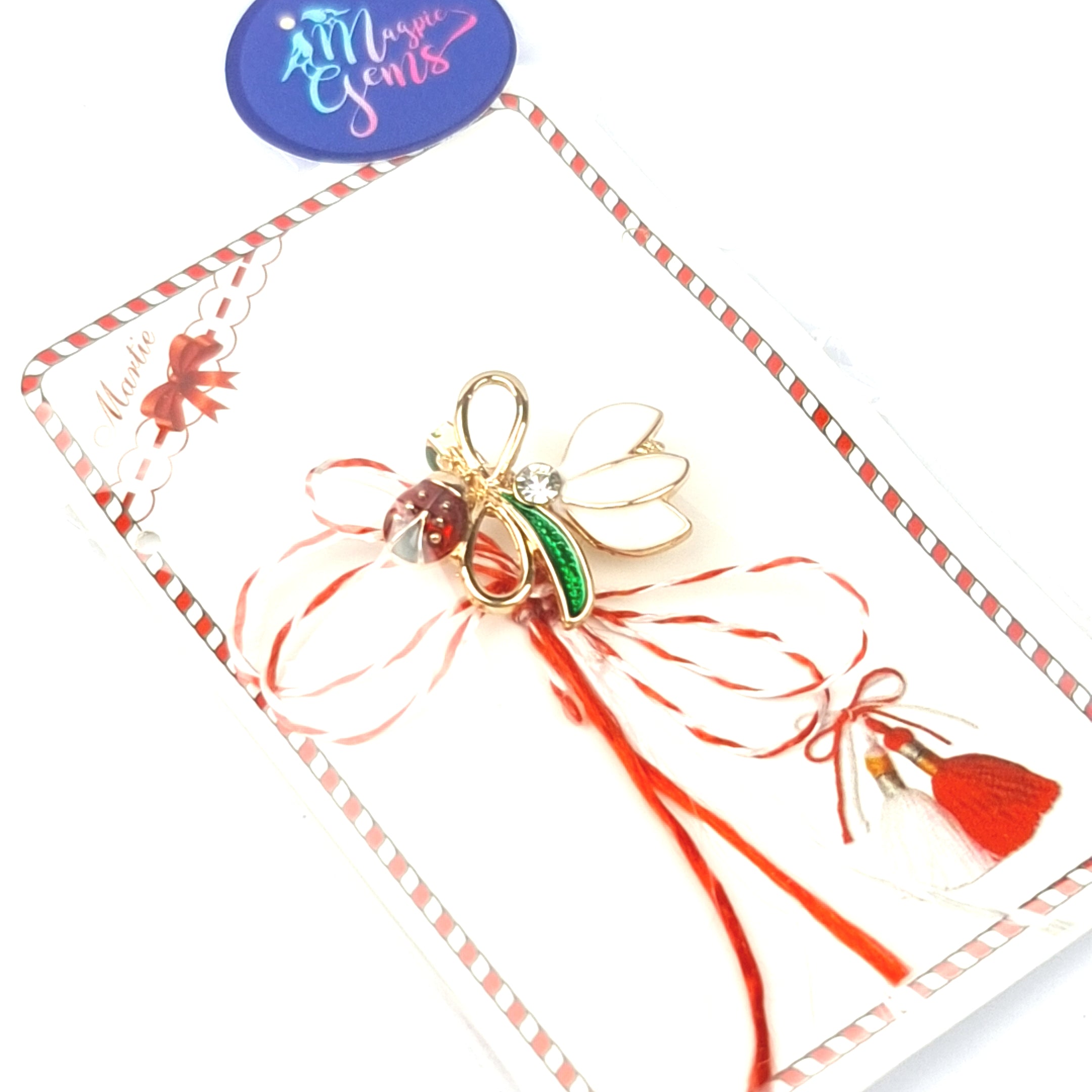 Martisor LUCKY SNOWDROPS - Brooch / Brosa