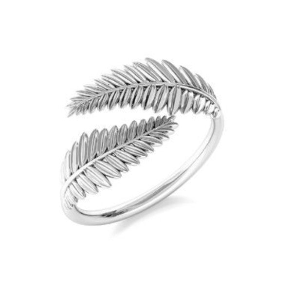 Leaf Wrap Around Silver Ring - Personalised Sterling Silver Jewellery Ireland. Birthstone necklace. Shop Local Ireland - Ireland