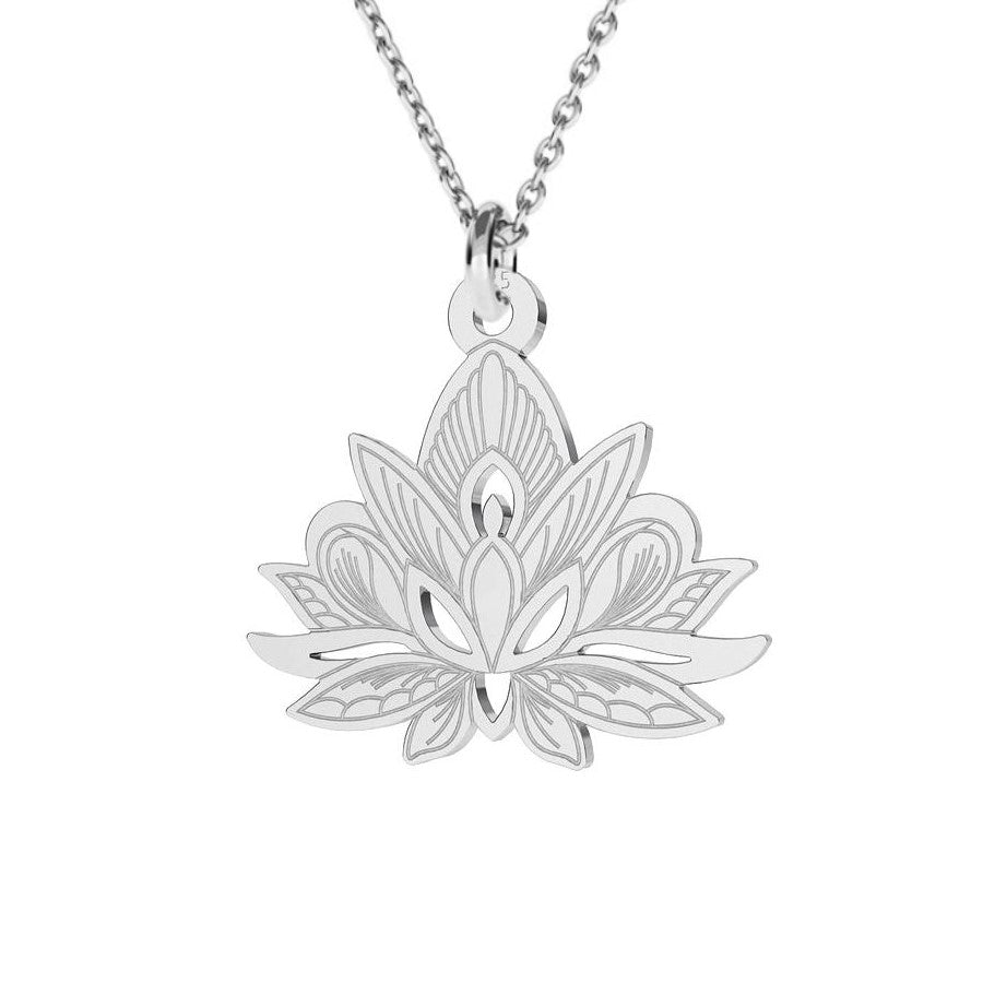 Rise Above - Sterling Silver Lotus Necklace