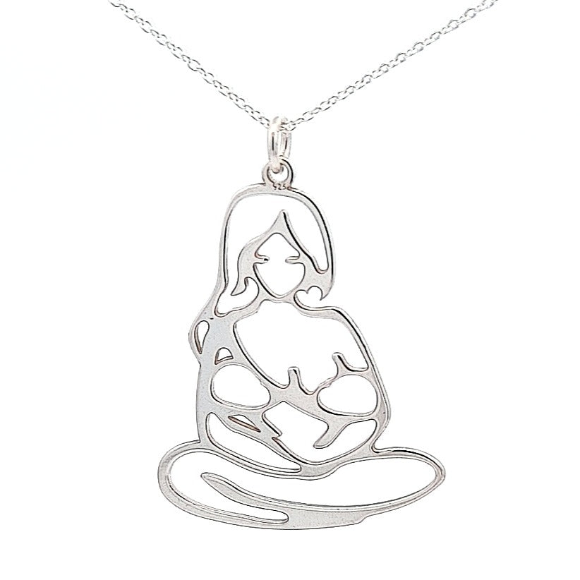 New mum gift necklace | Motherhood, [product type], - Personalised Silver Jewellery Ireland by Magpie Gems