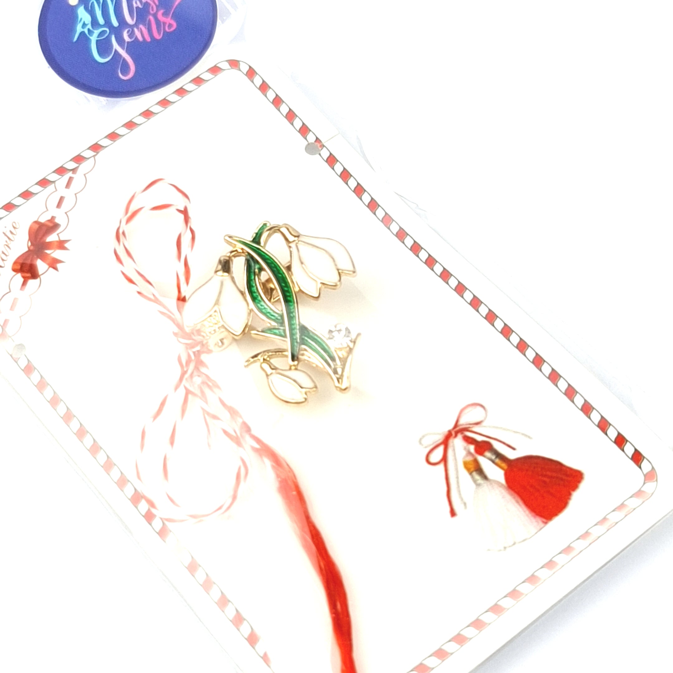 Martisor CAMPANILLA DE LA SUERTE - Broche / Brosa