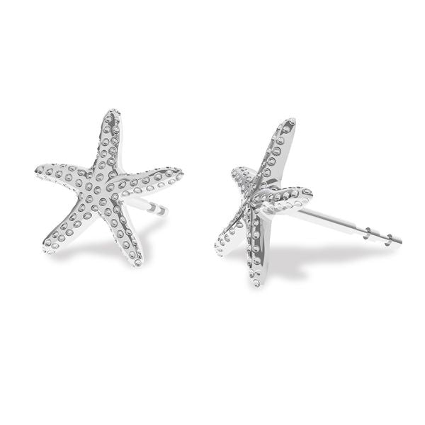 Starfish Stud Earrings in Sterling Silver - Personalised Sterling Silver Jewellery Ireland. Birthstone necklace. Shop Local Ireland - Ireland